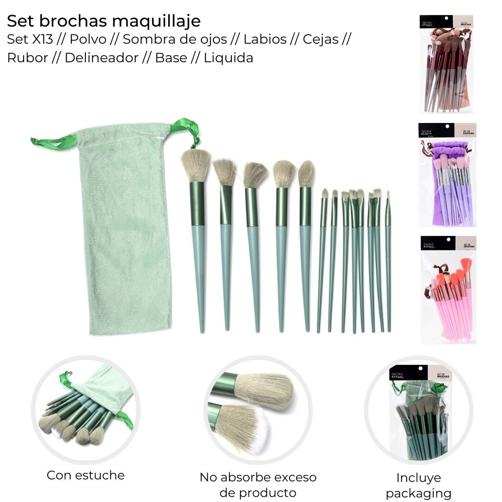 Set de Brochas x 13 unidades art 38906