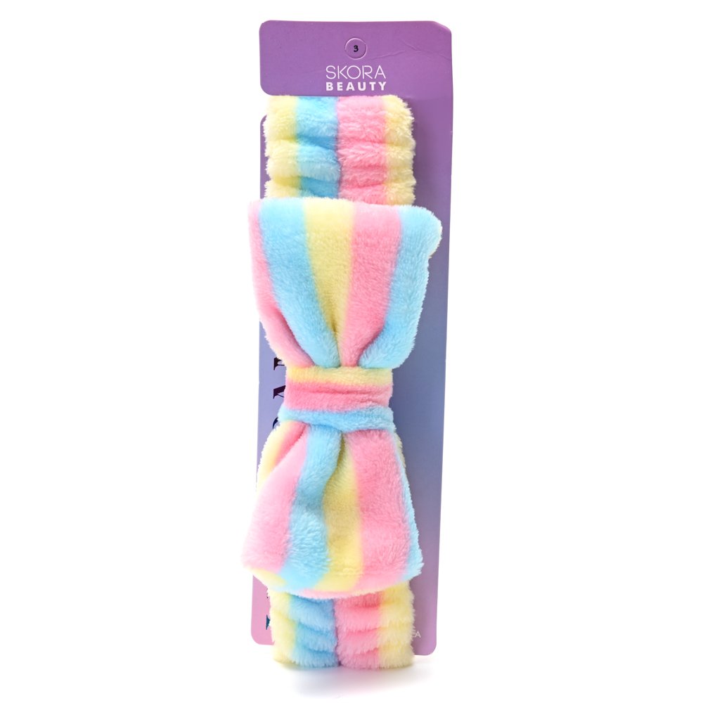 Vincha para Maquillaje Moño a Rayas Art 38939