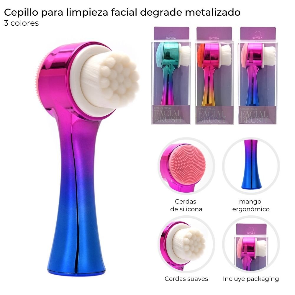 Cepillo Para Limpieza Facial Metalizado 38894