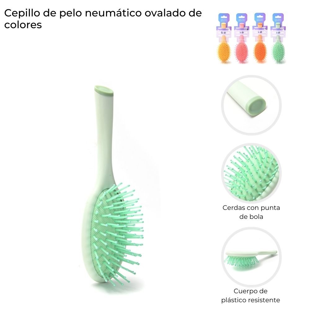 Cepillo Neumatico Oval de Colores C43692