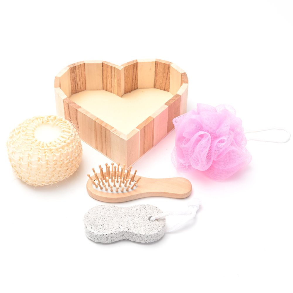 Set de Ducha Canasta Corazón x 4u  44014