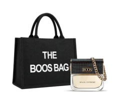 Pack Tote Perfume Boos Black Extreme 100ml + Cartera