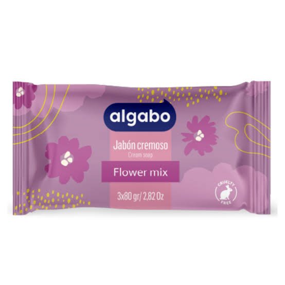 Jabon Cream Flower mix x 80grs Pack x 3 unidades